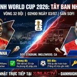 Nhận định trận đấu Tây Ban Nha vs Áo tại vòng 32 đội World Cup 2026. Hình ảnh Lamine Yamal và David Alaba sẵn sàng quyết chiến trên sân SoFi.